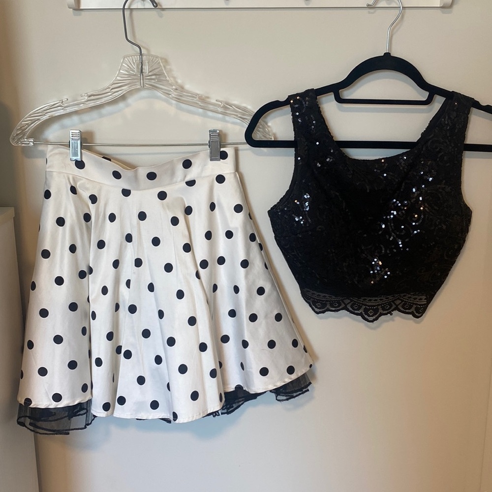 2 piece homecoming dress